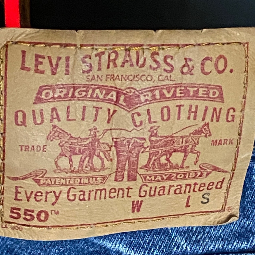 Vintage Y2K Levi’s 550 Relaxed fit tapered leg Jeans 4 Short high waist made USA - Picture 6 of 10
